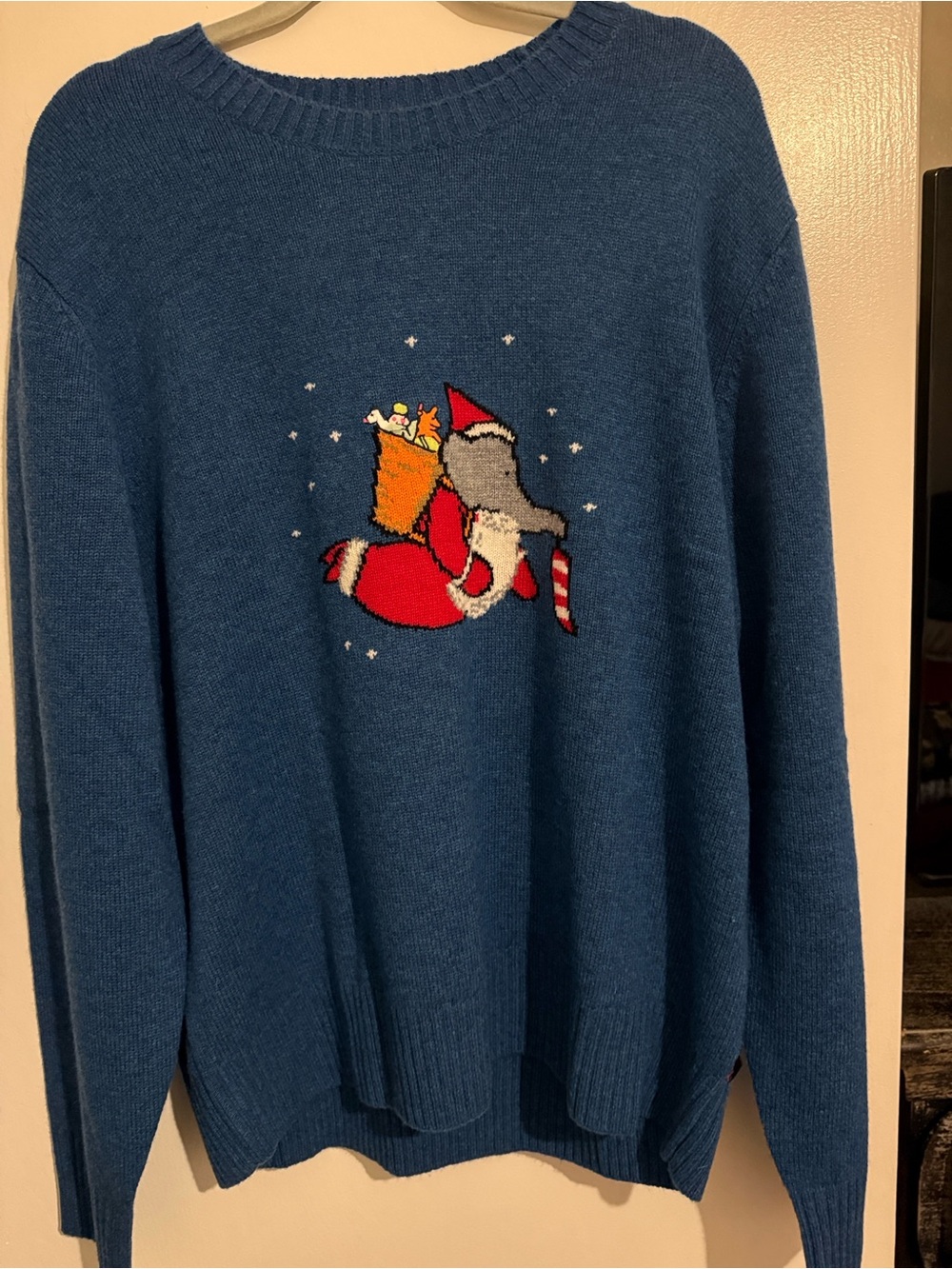 Rowing Blazers Cashmere Christmas Babar Sweater SZ LRG NWT